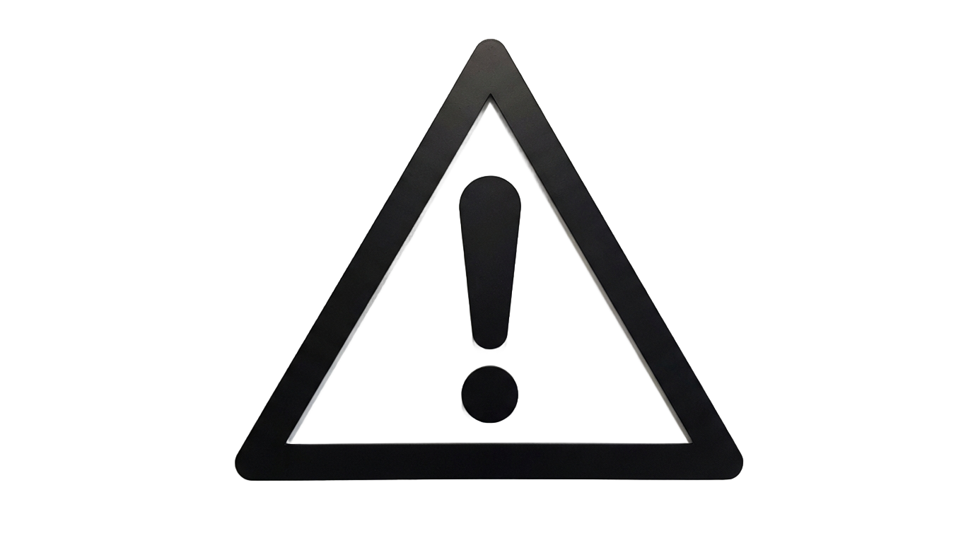 warning sign png black PNG transparent background