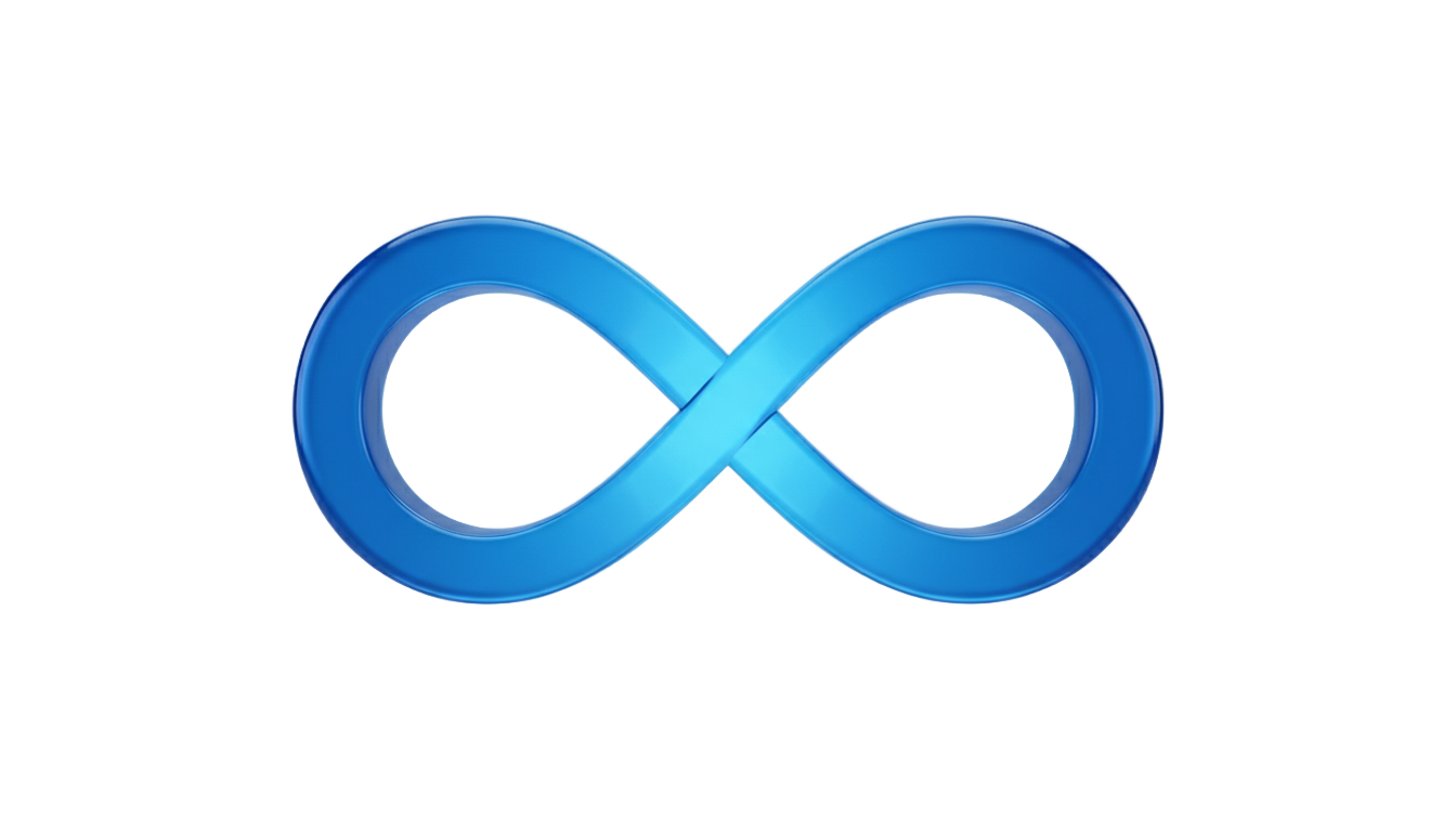 blue infinity symbol png PNG transparent background