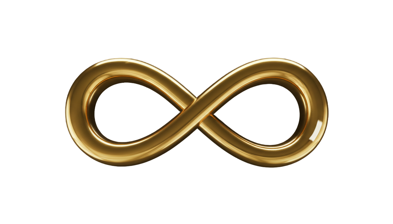 infinity gold png PNG transparent background