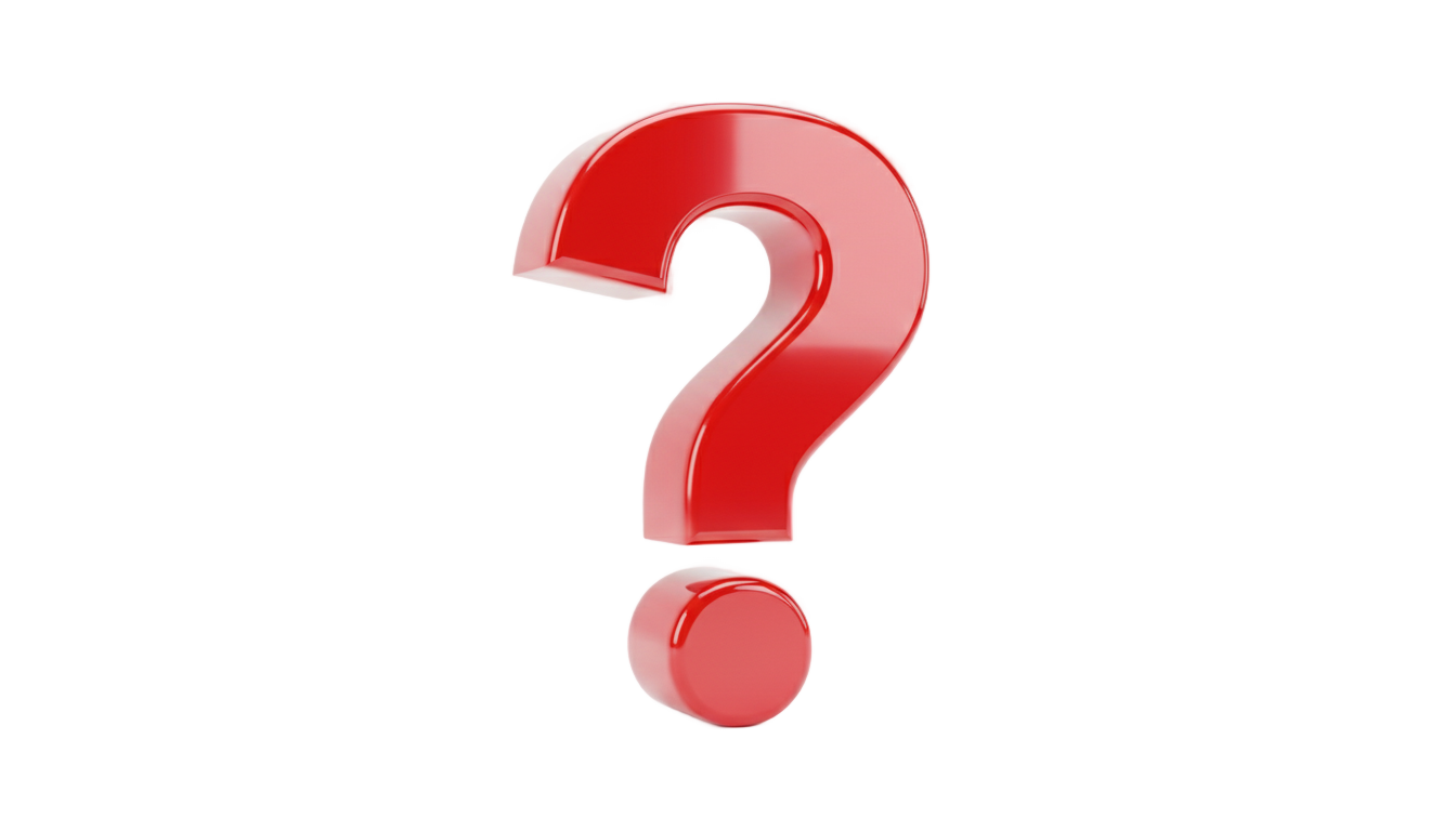 big red question mark png PNG transparent background