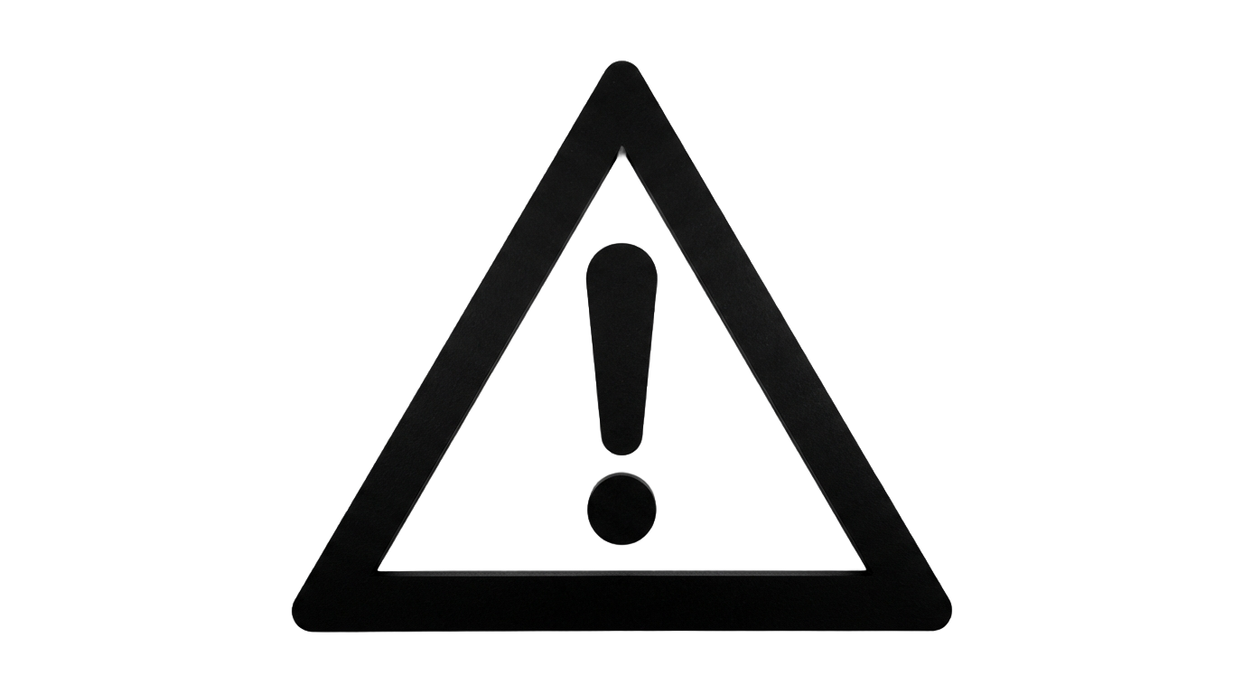 warning sign png black PNG transparent background