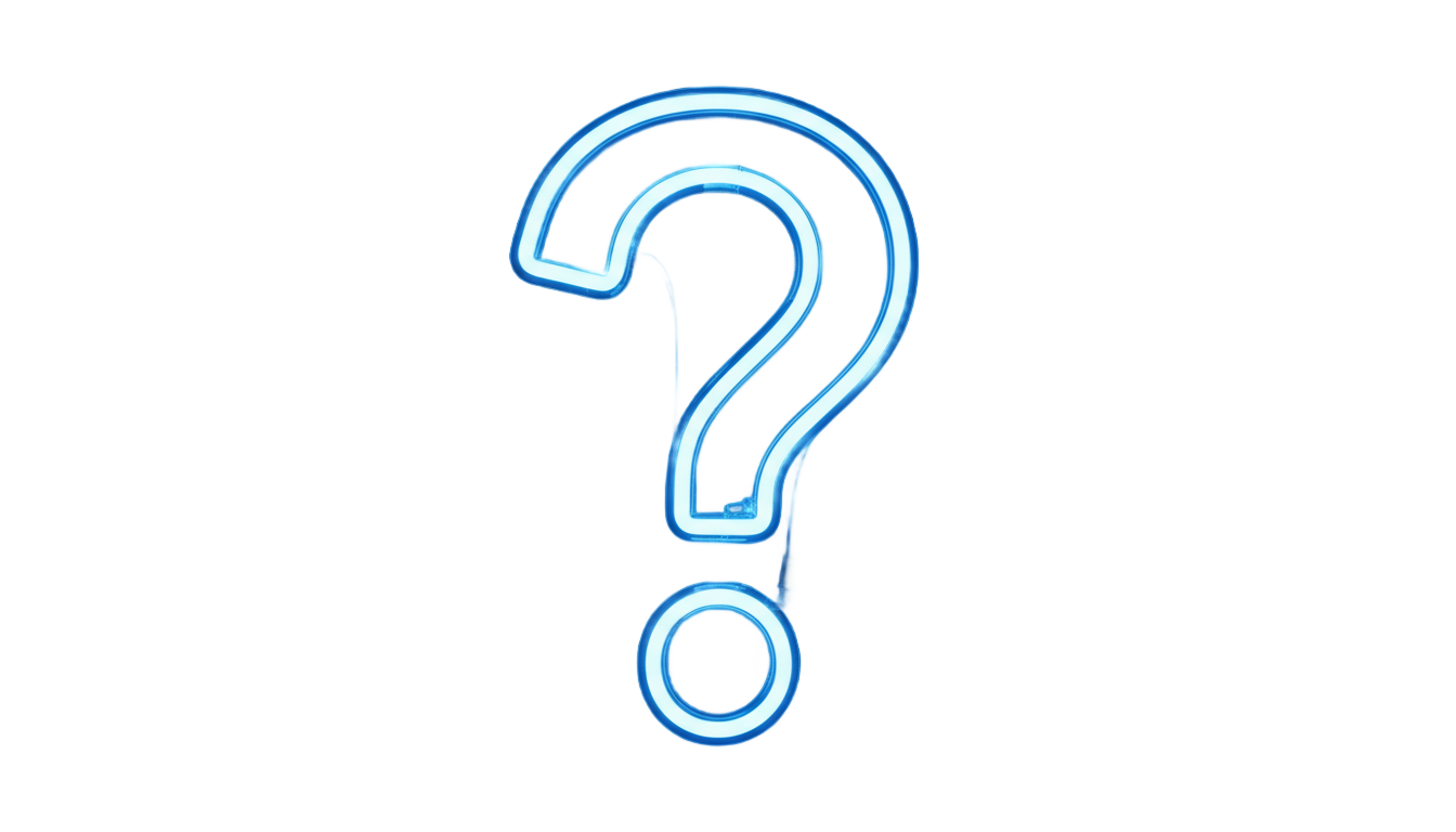 question mark neon png PNG transparent background
