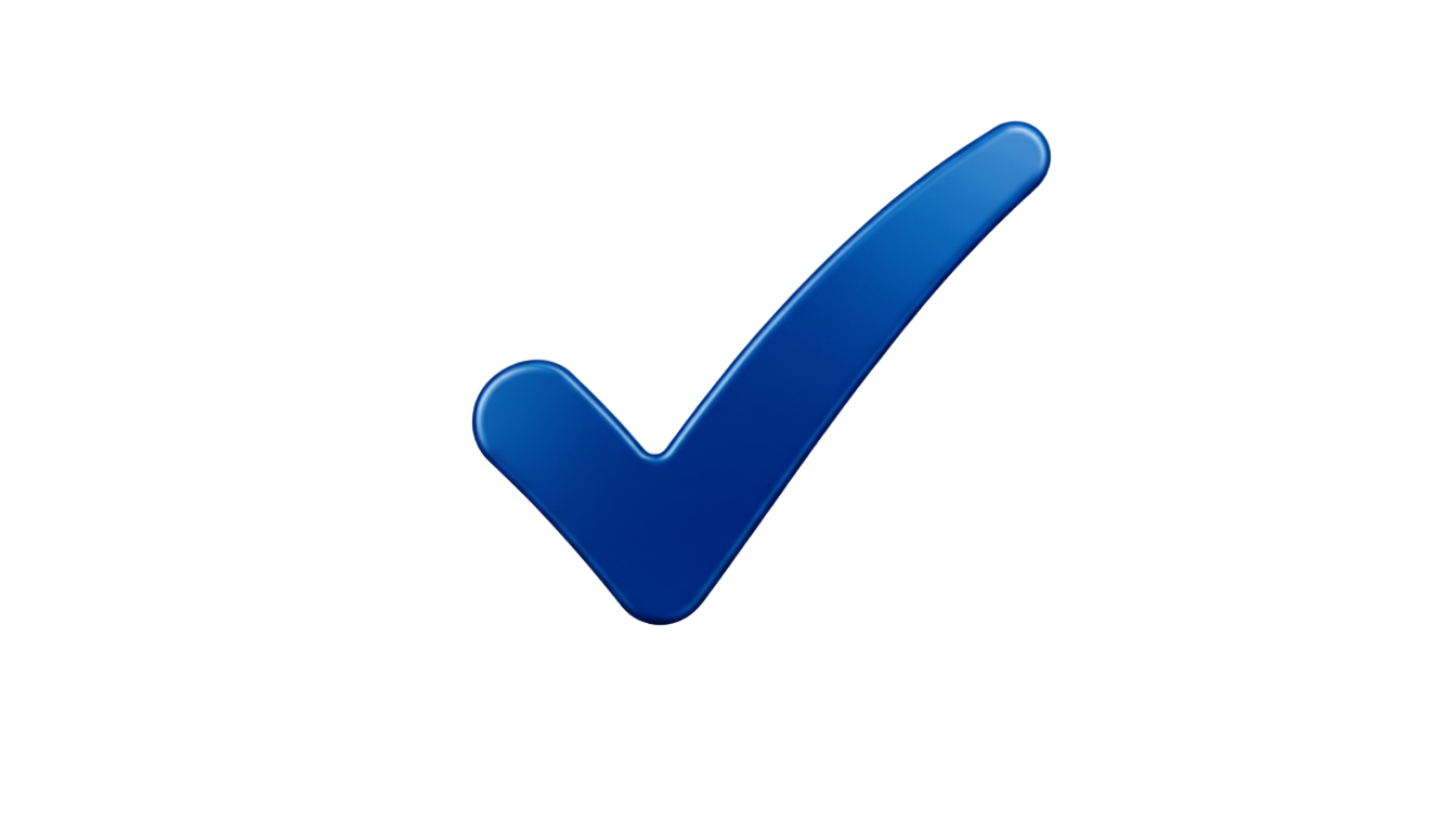 blue checkmark png PNG transparent background