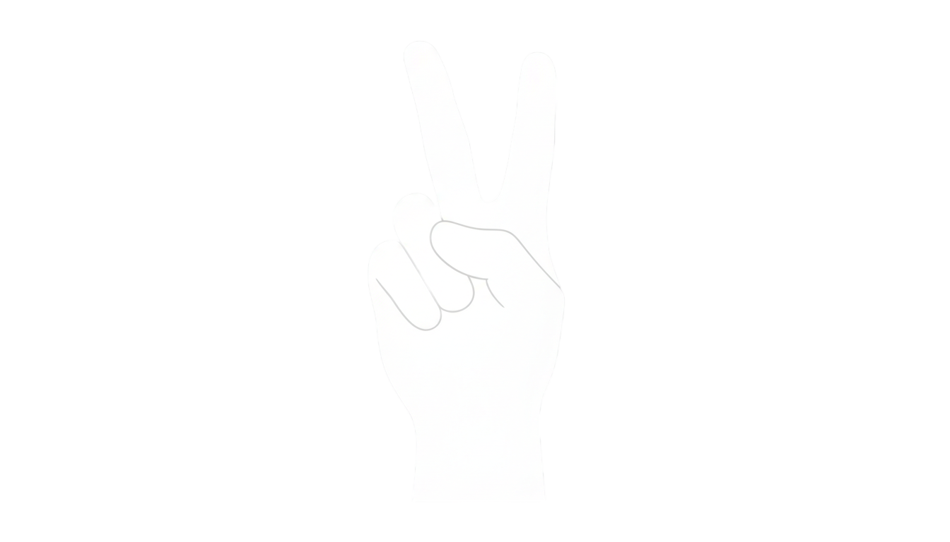 white peace sign png PNG transparent background
