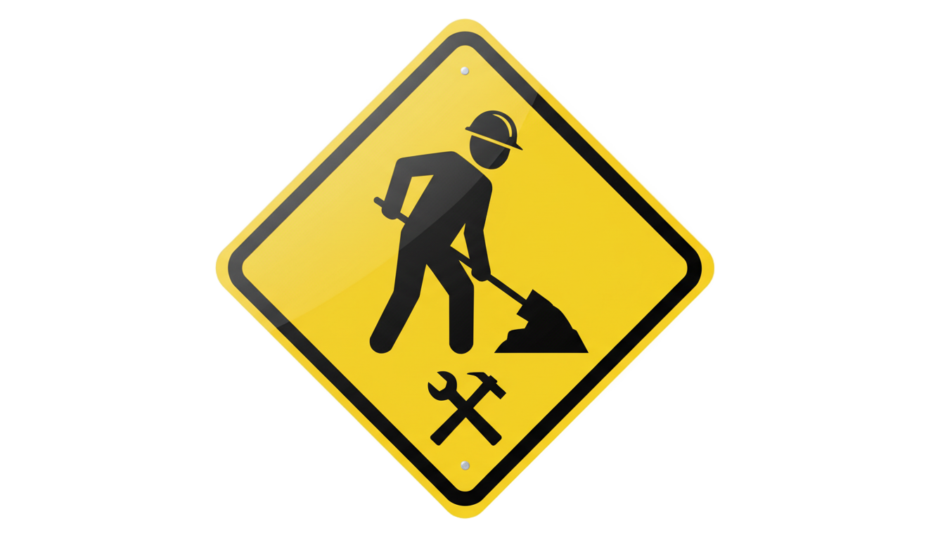 men at work sign png PNG transparent background
