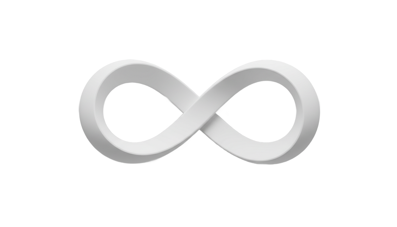 white infinity png PNG transparent background