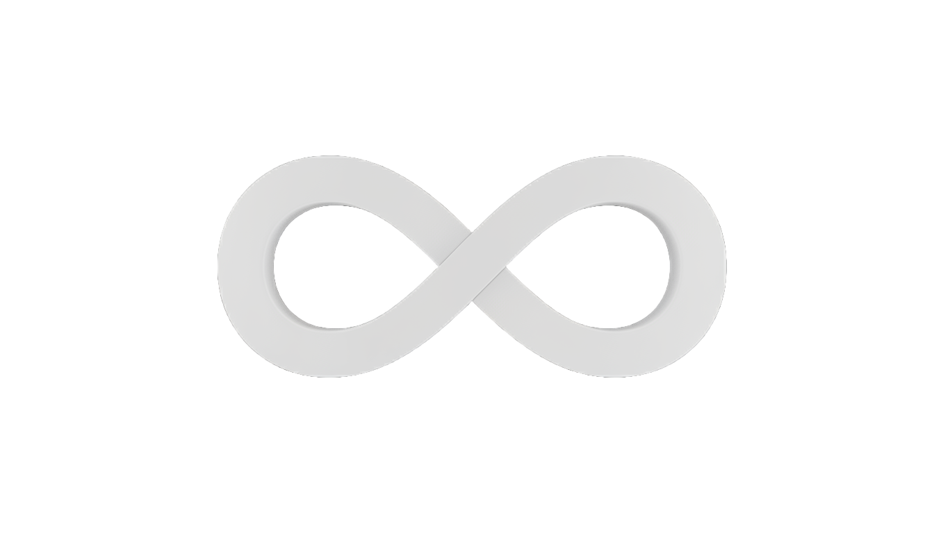 infinity icon png white PNG transparent background
