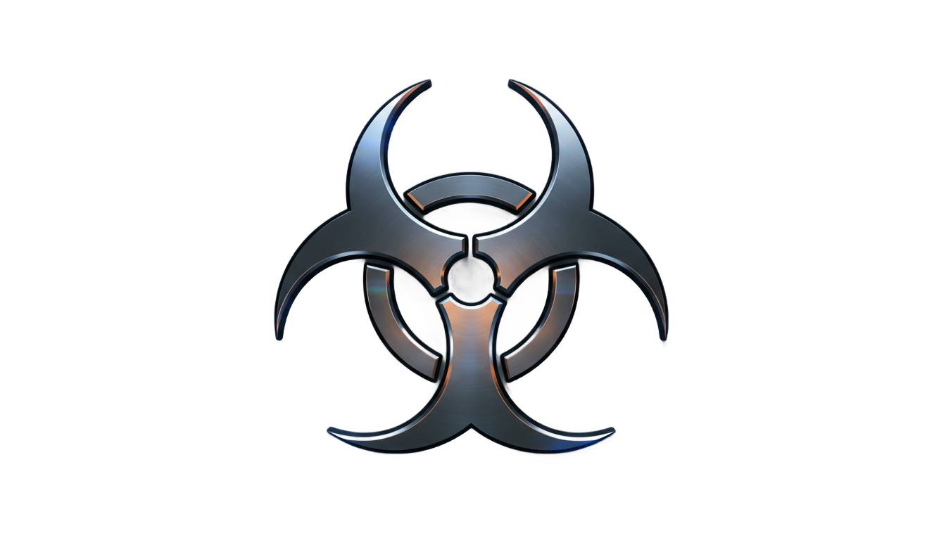 cool biohazard symbol png PNG transparent background