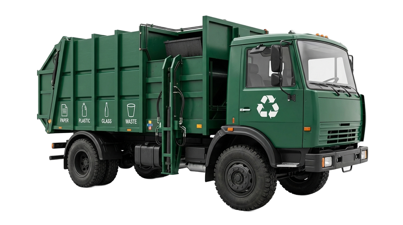 recycling truck png PNG transparent background