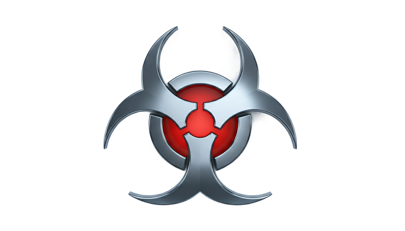 cool biohazard symbol png PNG transparent background