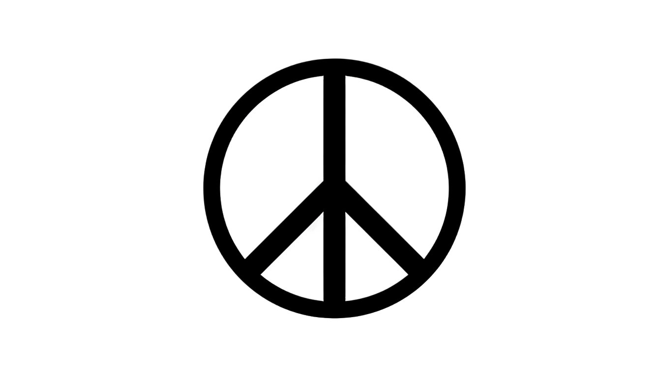 peace sign symbol png PNG transparent background