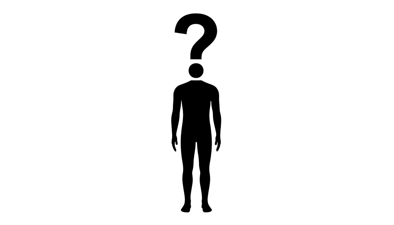 silhouette with question mark png PNG transparent background
