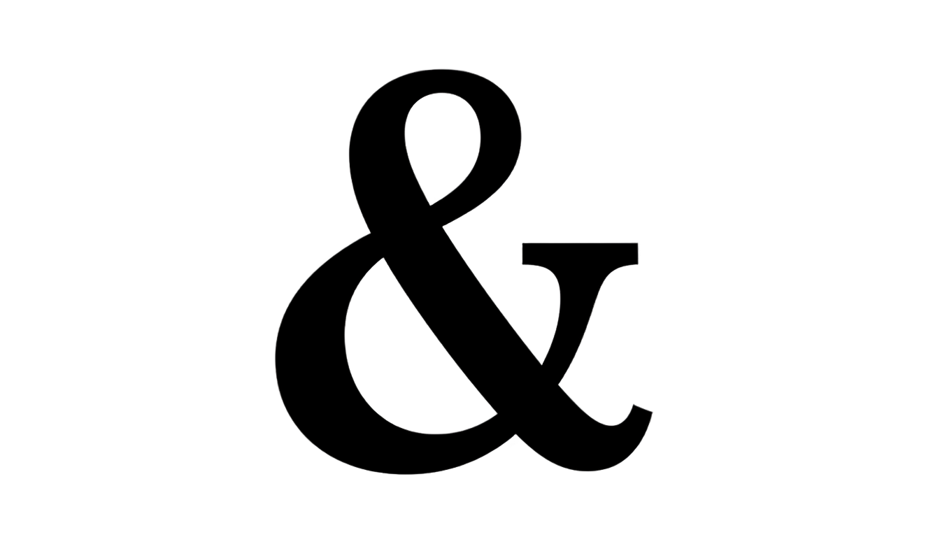 ampersand logo png PNG transparent background