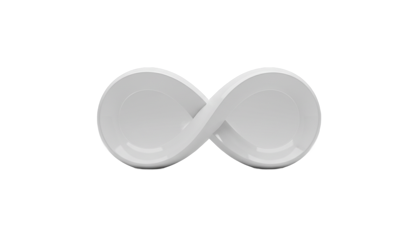 white infinity sign png PNG transparent background