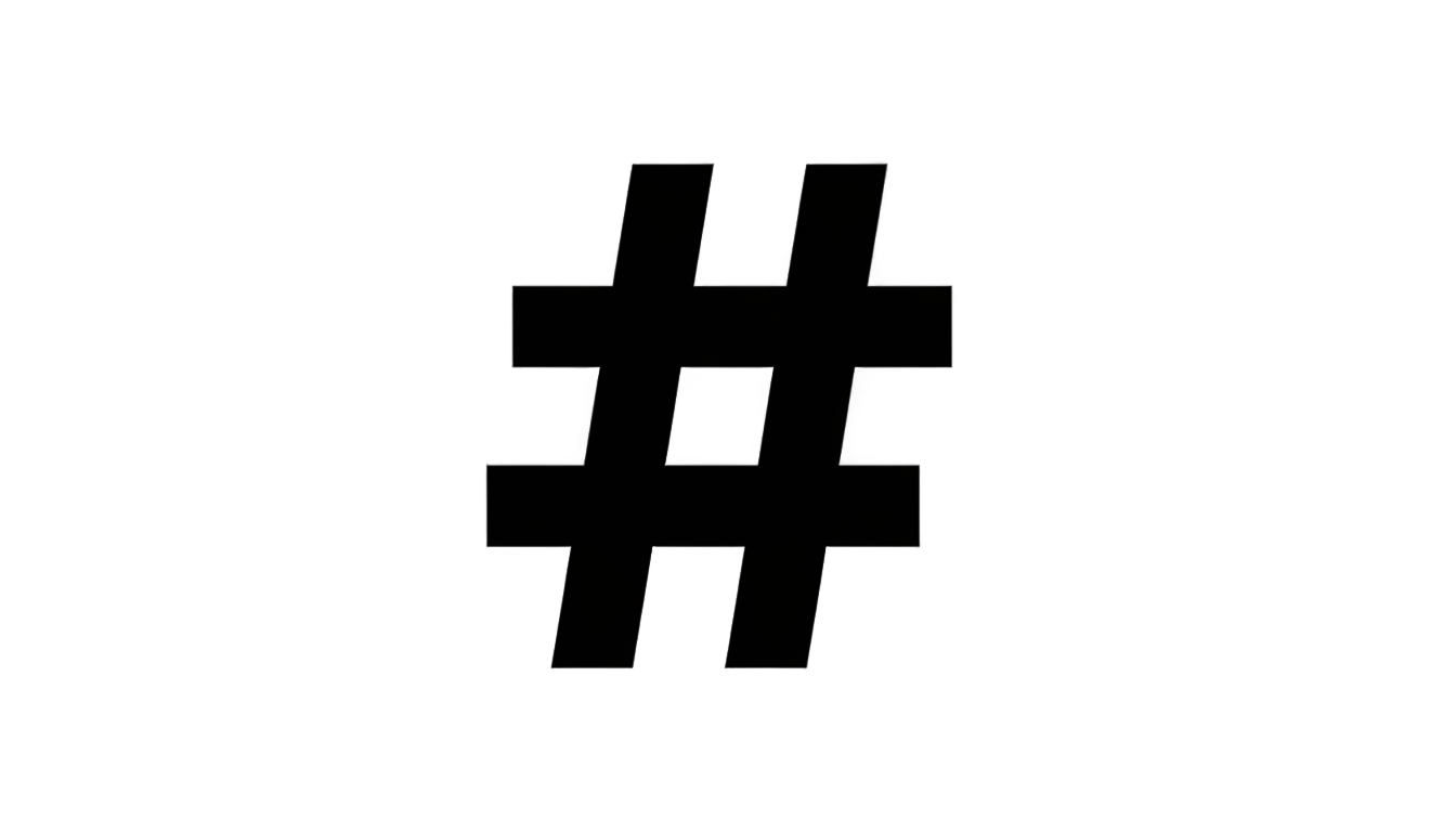 hashtag symbol png PNG transparent background