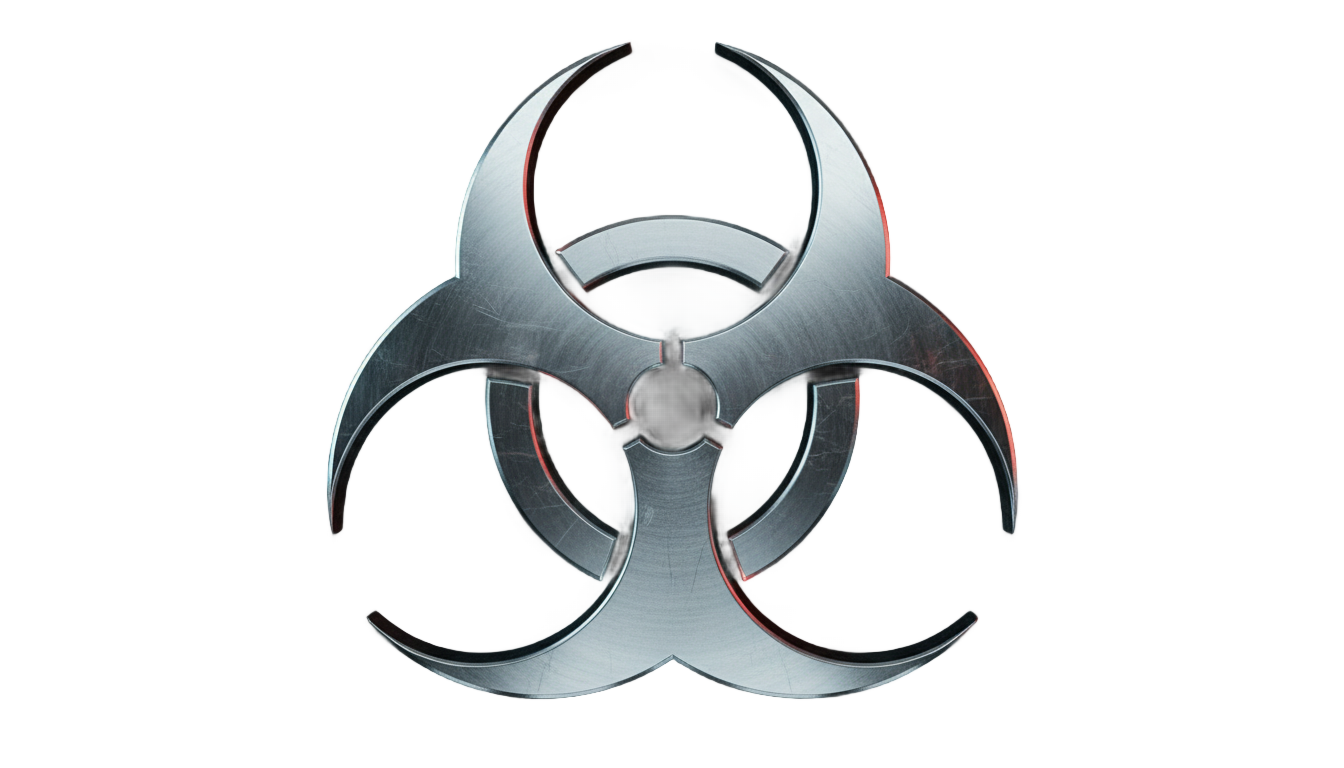 biohazard band logo png PNG transparent background
