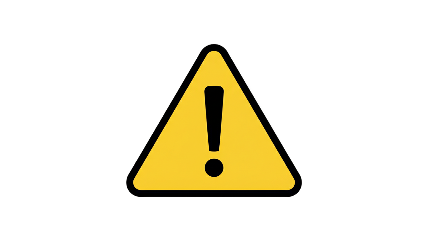 warning sign emoji png PNG transparent background
