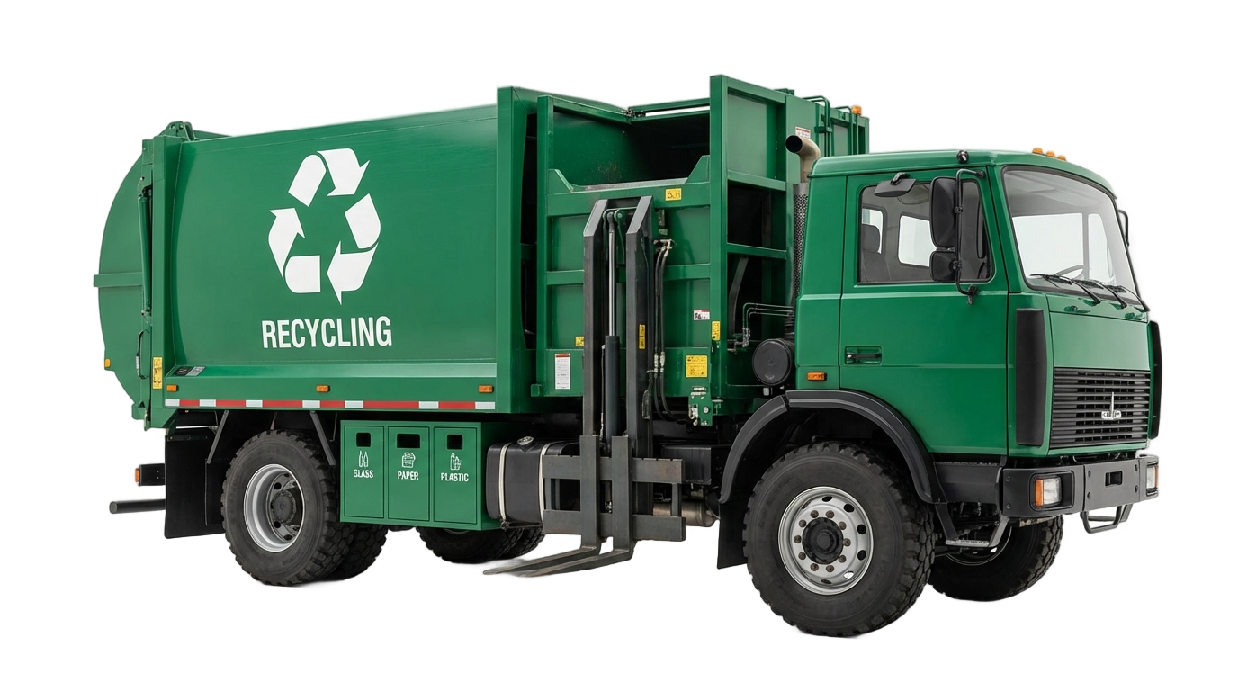 recycling truck png PNG transparent background