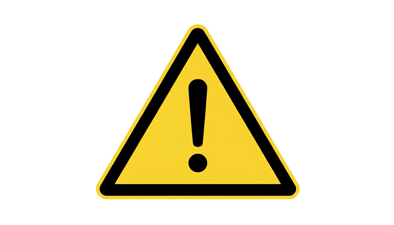 warning sign logo png PNG transparent background