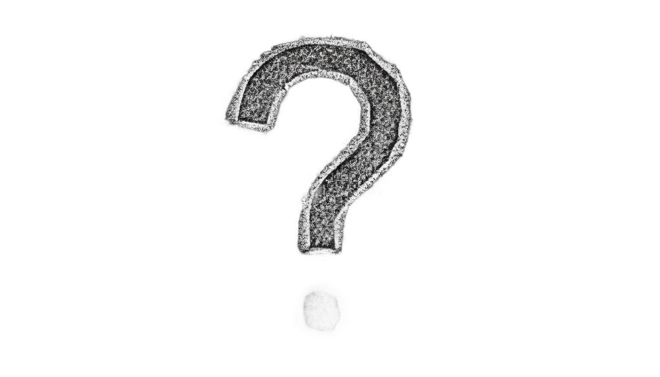 chalk question mark png PNG transparent background