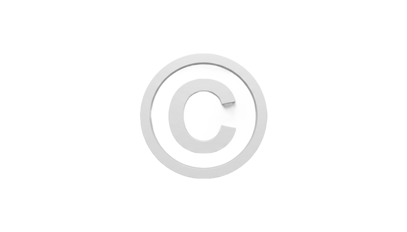 copyright icon png white PNG transparent background