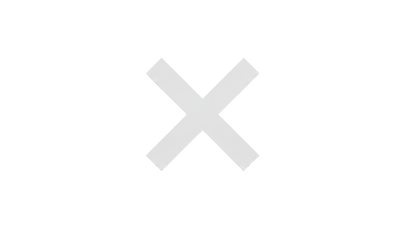 white cross mark png PNG transparent background