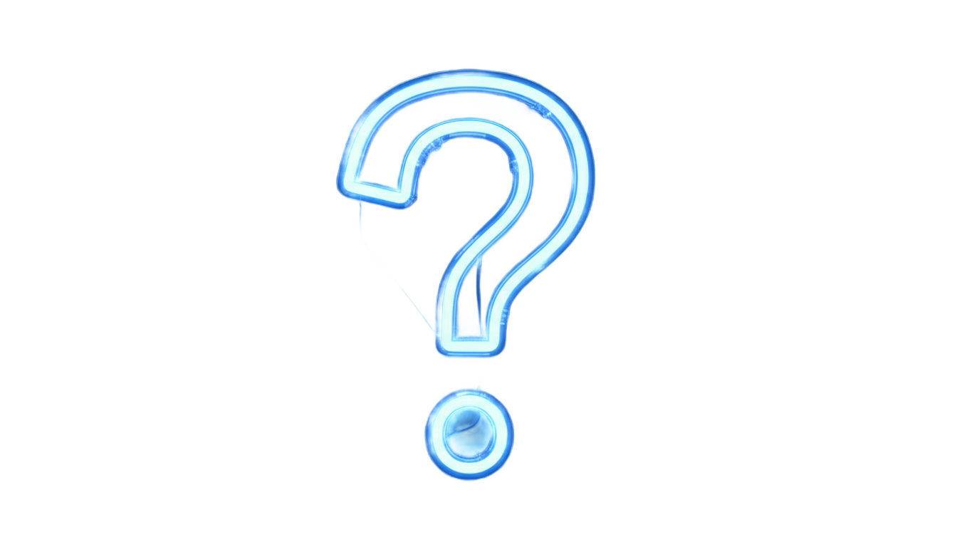 question mark neon png PNG transparent background