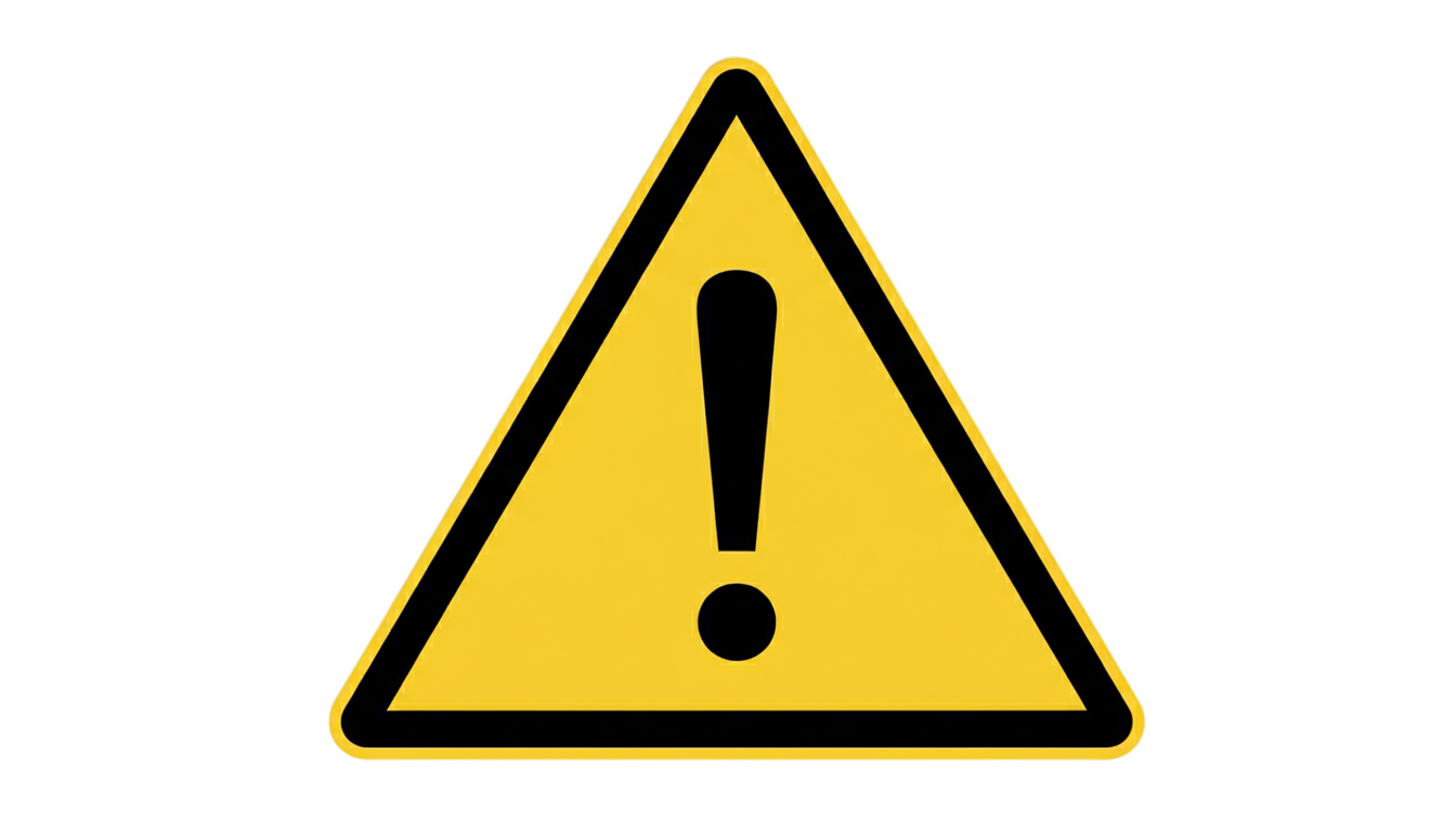 warning sign logo png PNG transparent background