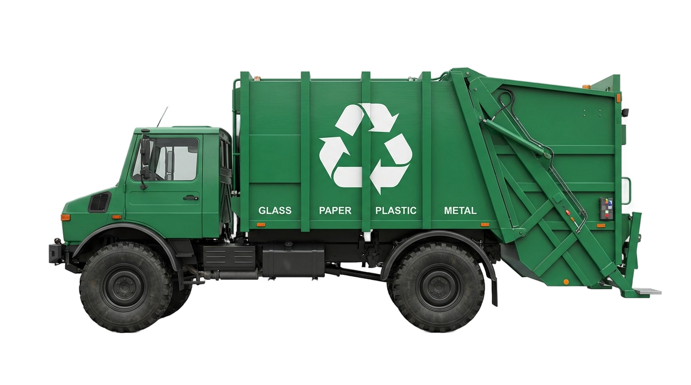 recycling truck png PNG transparent background
