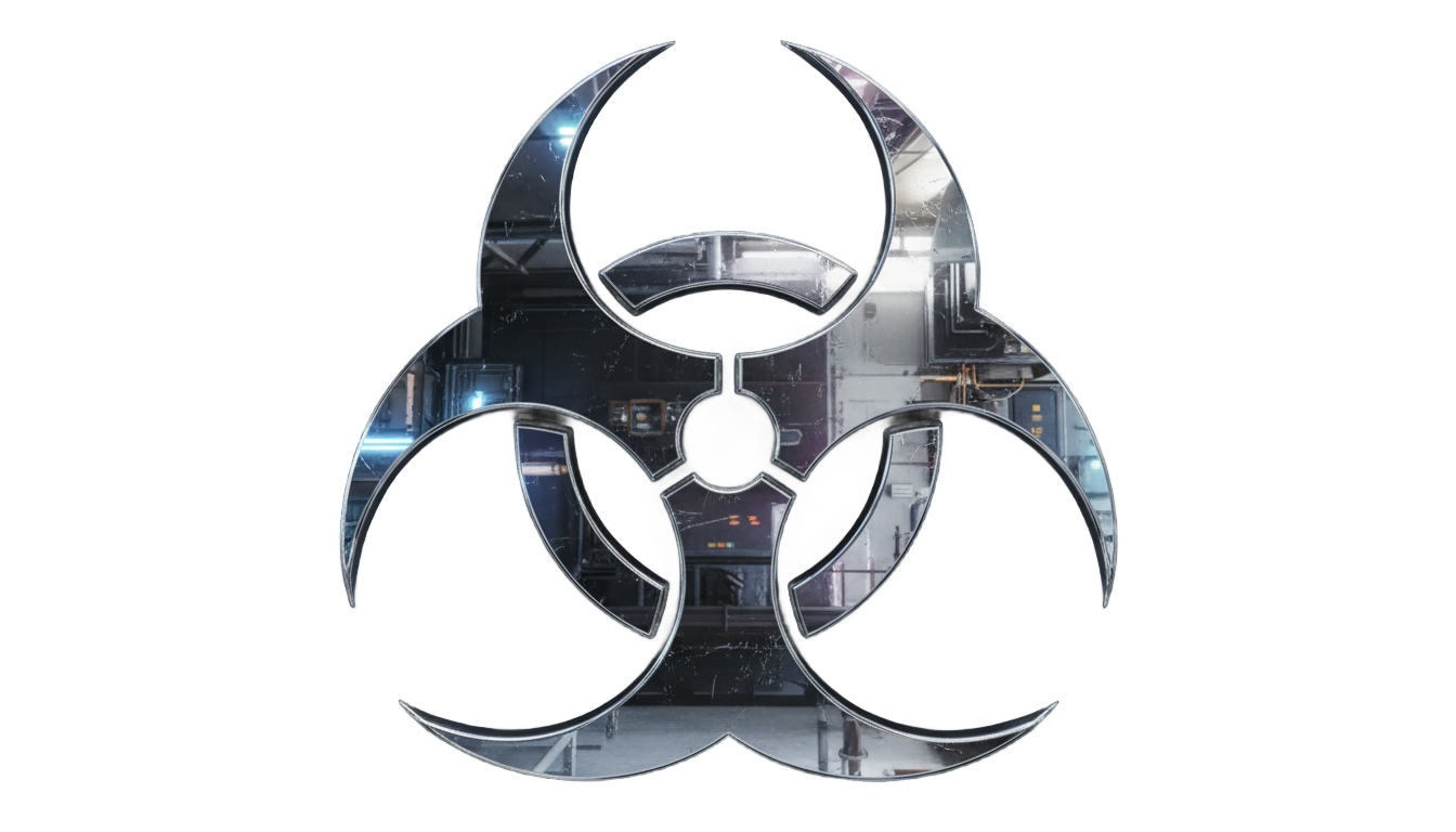 biohazard band logo png PNG transparent background