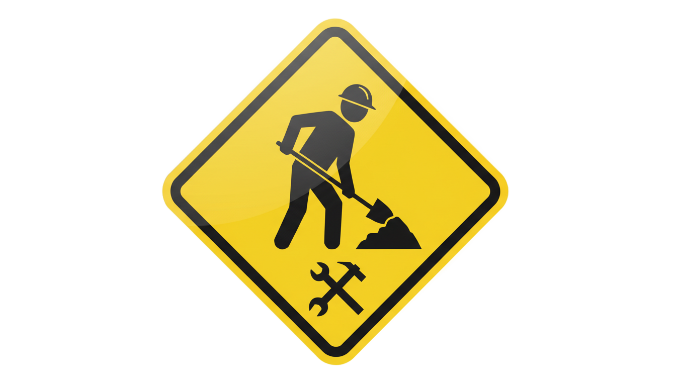 men at work sign png PNG transparent background