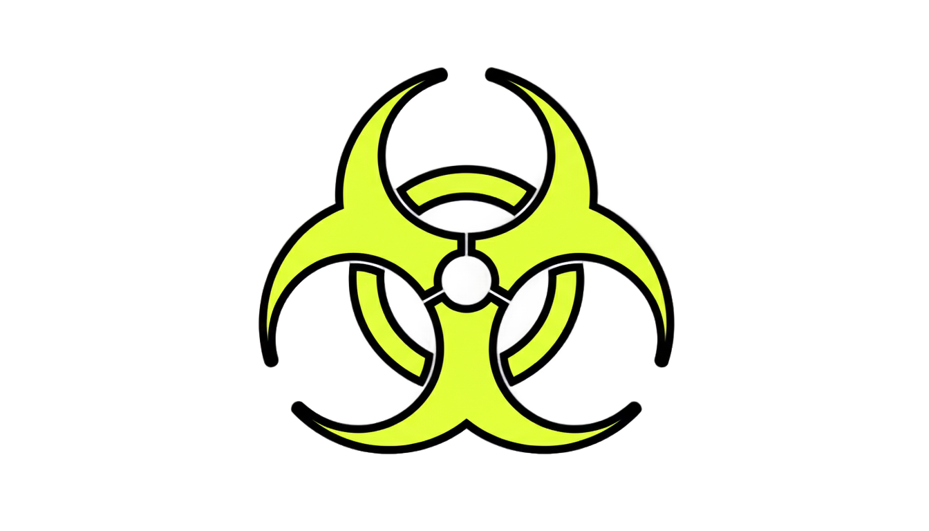 biohazard radioactive symbol png PNG transparent background