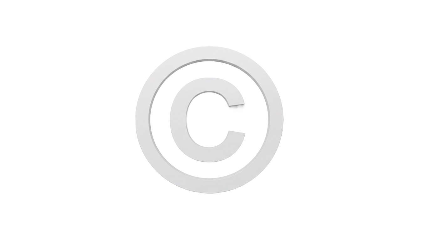 copyright icon png white PNG transparent background