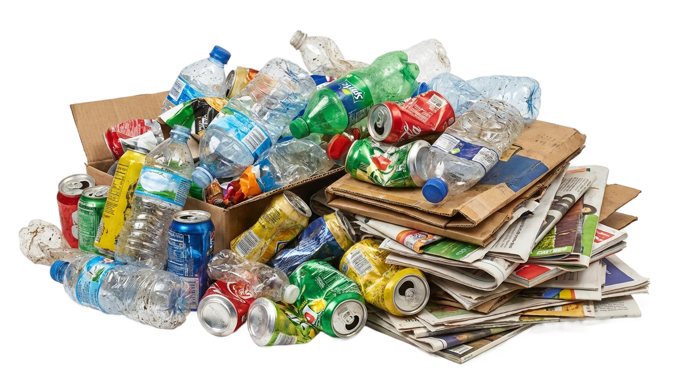 recycling materials in png PNG transparent background
