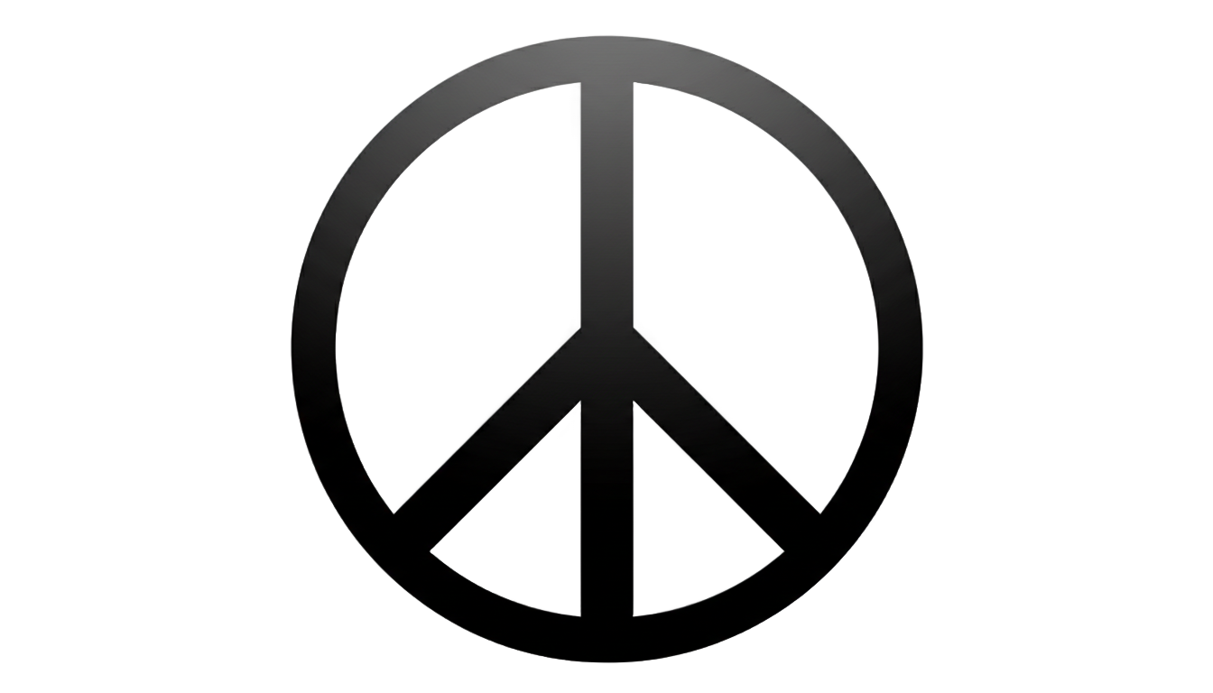 peace sign symbol png PNG transparent background