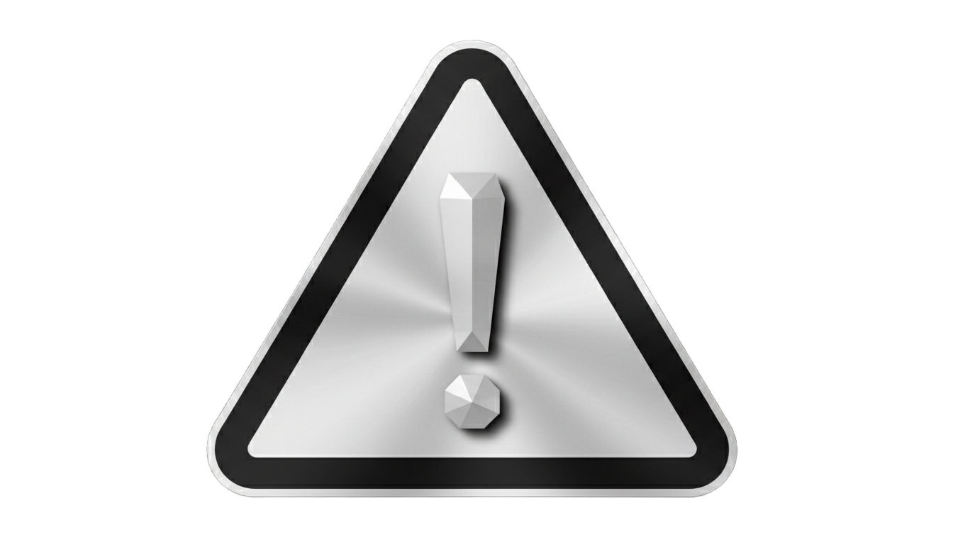 warning sign png white PNG transparent background
