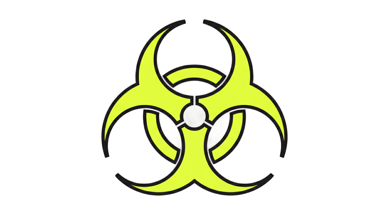 biohazard radioactive symbol png PNG transparent background