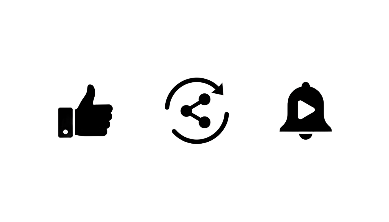 like share subscribe png no copyright PNG transparent background