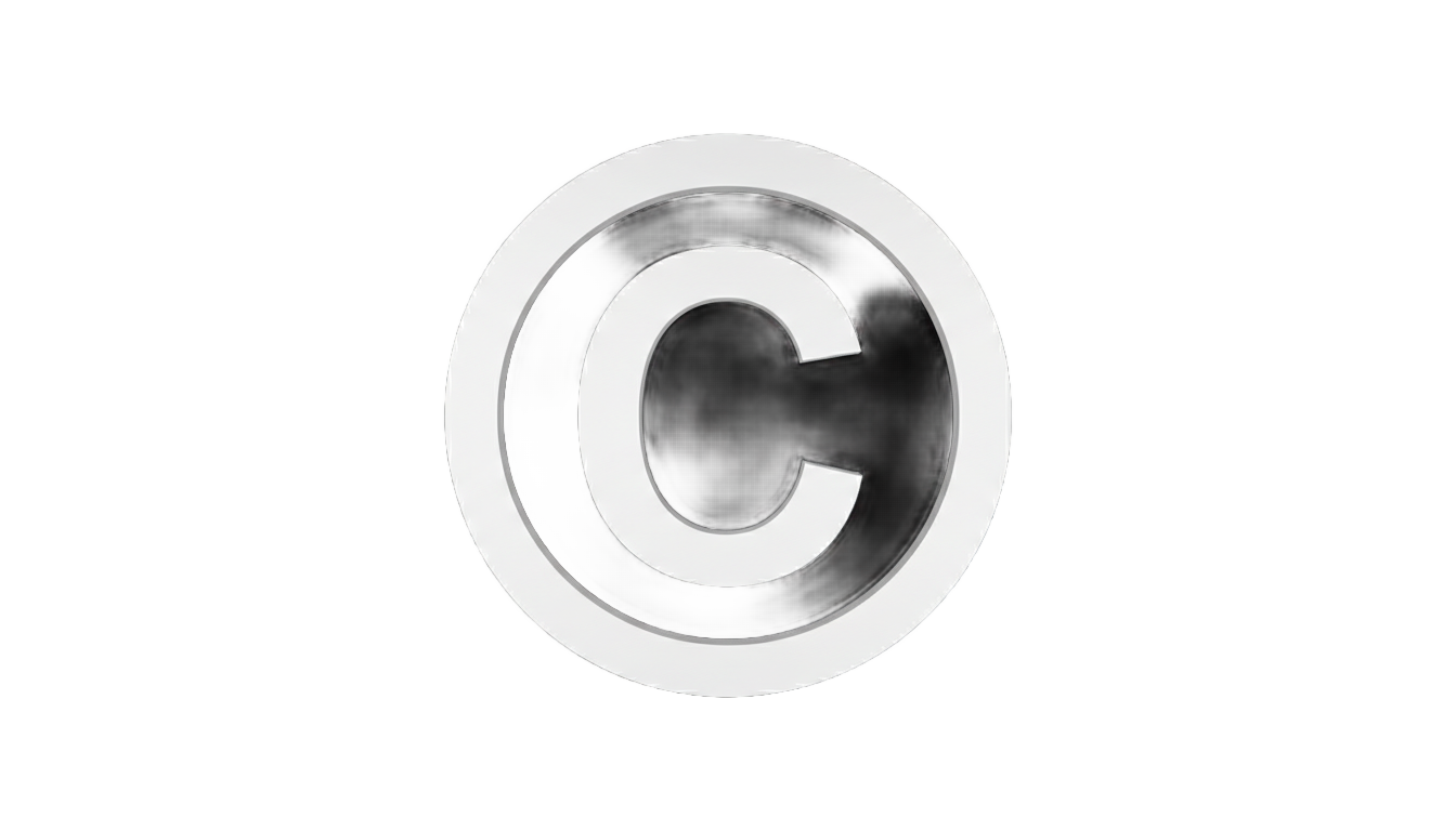 copyright logo png white PNG transparent background