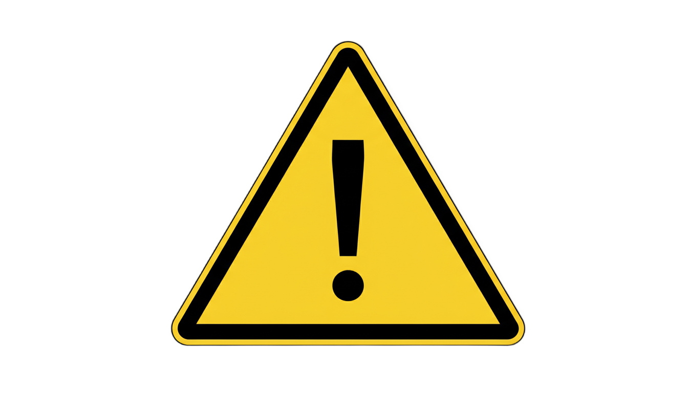 warning sign logo png PNG transparent background