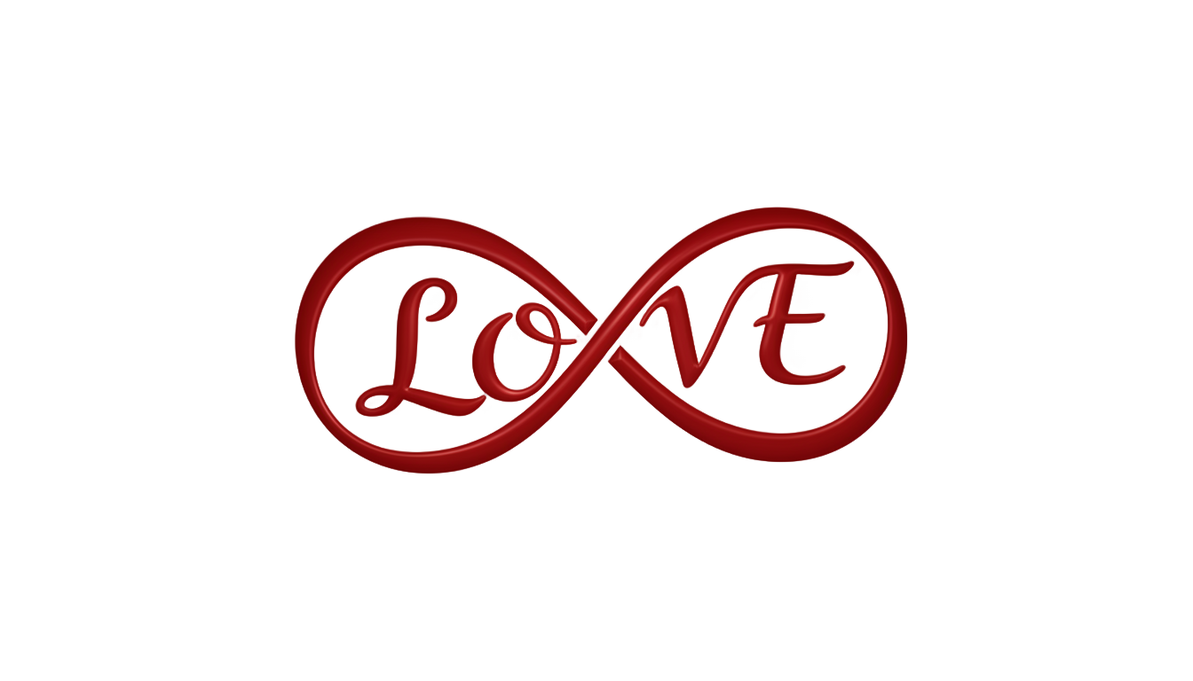 love infinity symbol png PNG transparent background