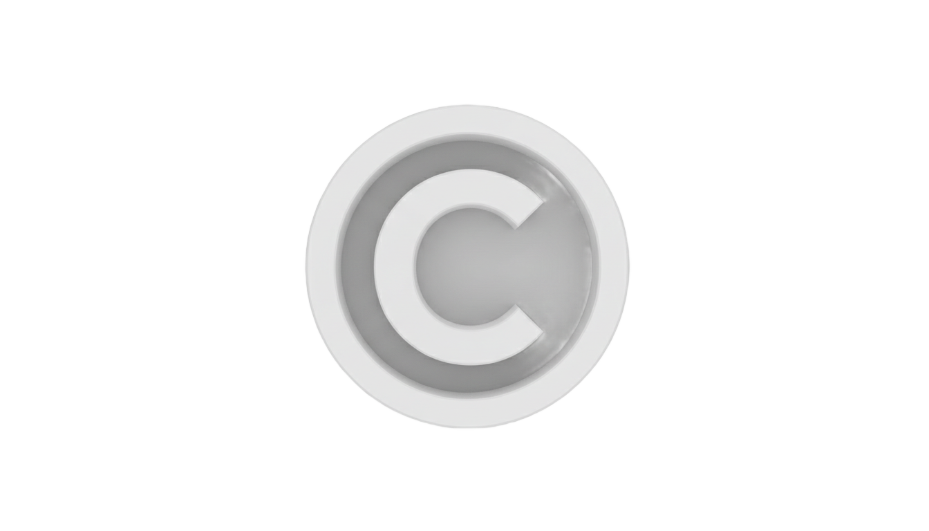 copyright icon png white PNG transparent background