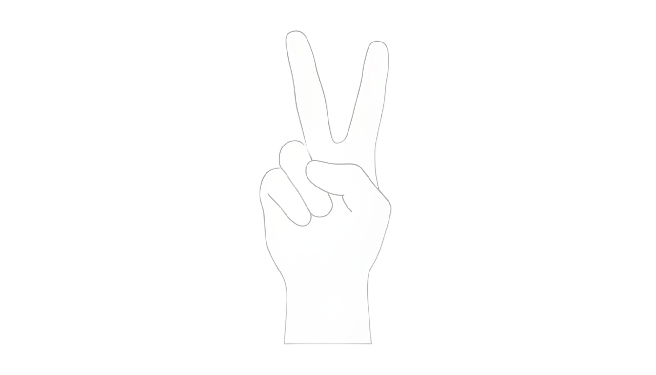 white peace sign png PNG transparent background