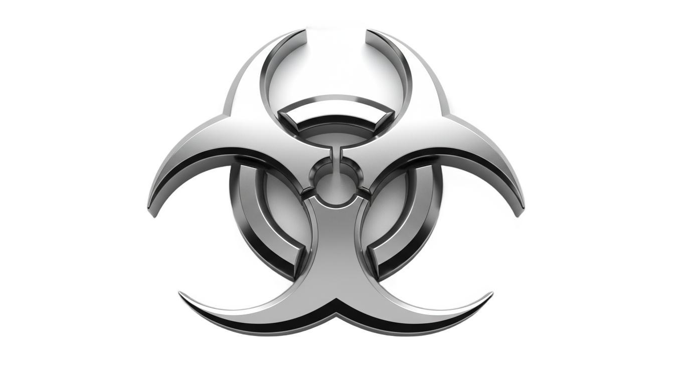 cool biohazard symbol png PNG transparent background