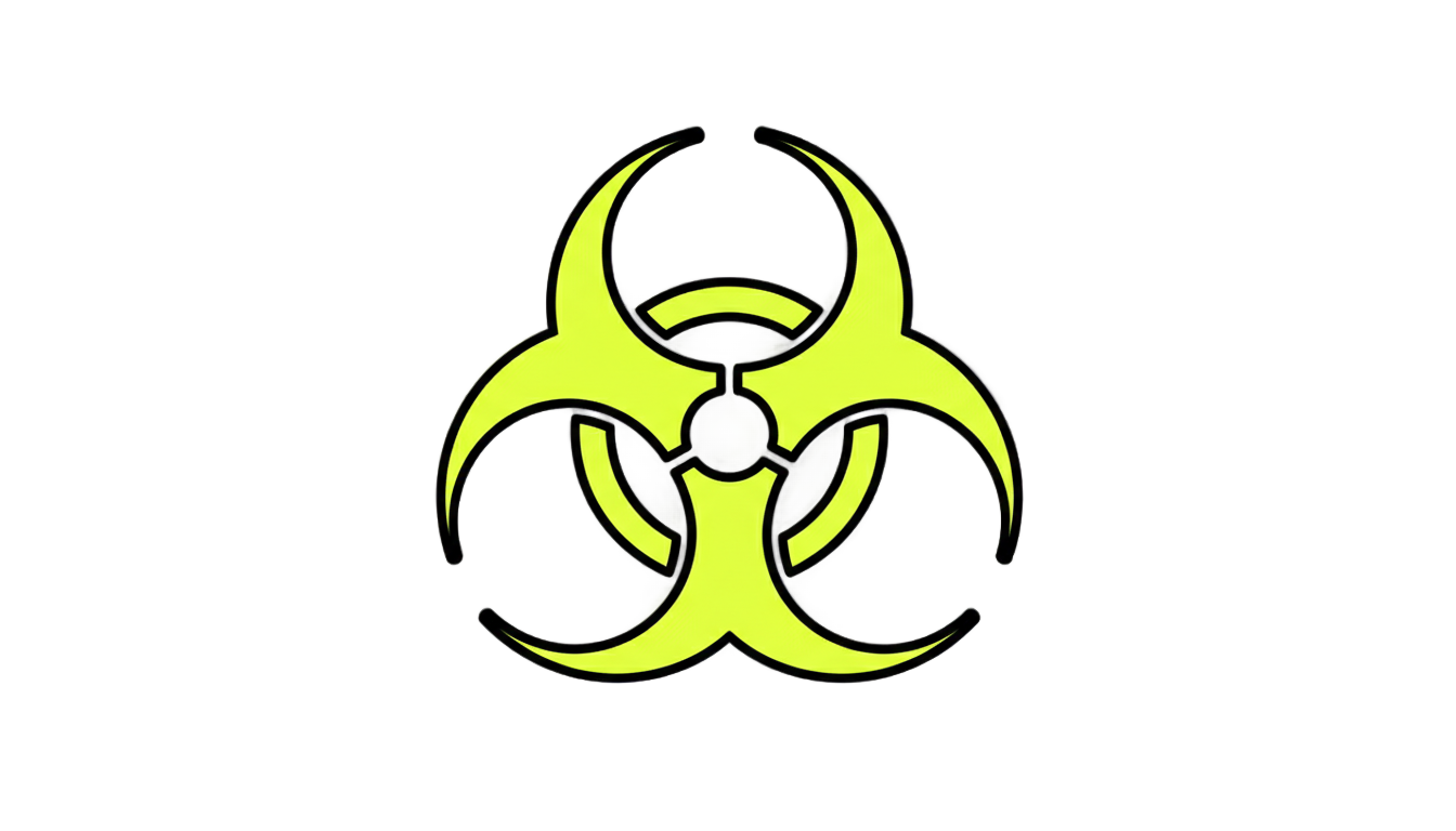 biohazard radioactive symbol png PNG transparent background