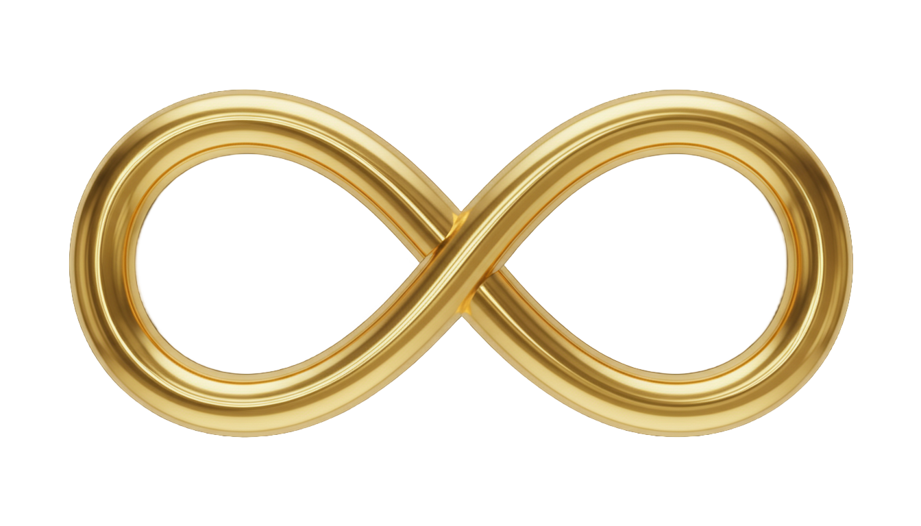 gold infinity symbol png PNG transparent background