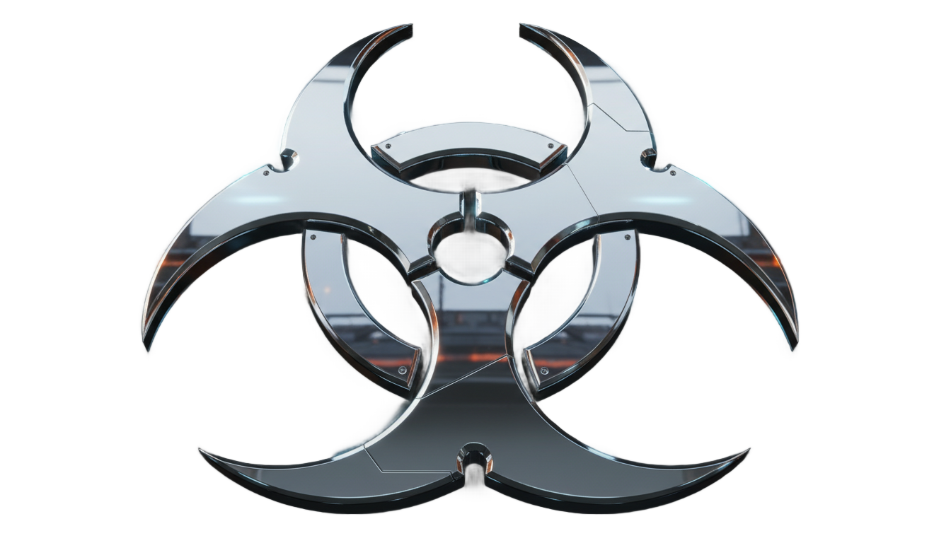 biohazard band logo png PNG transparent background