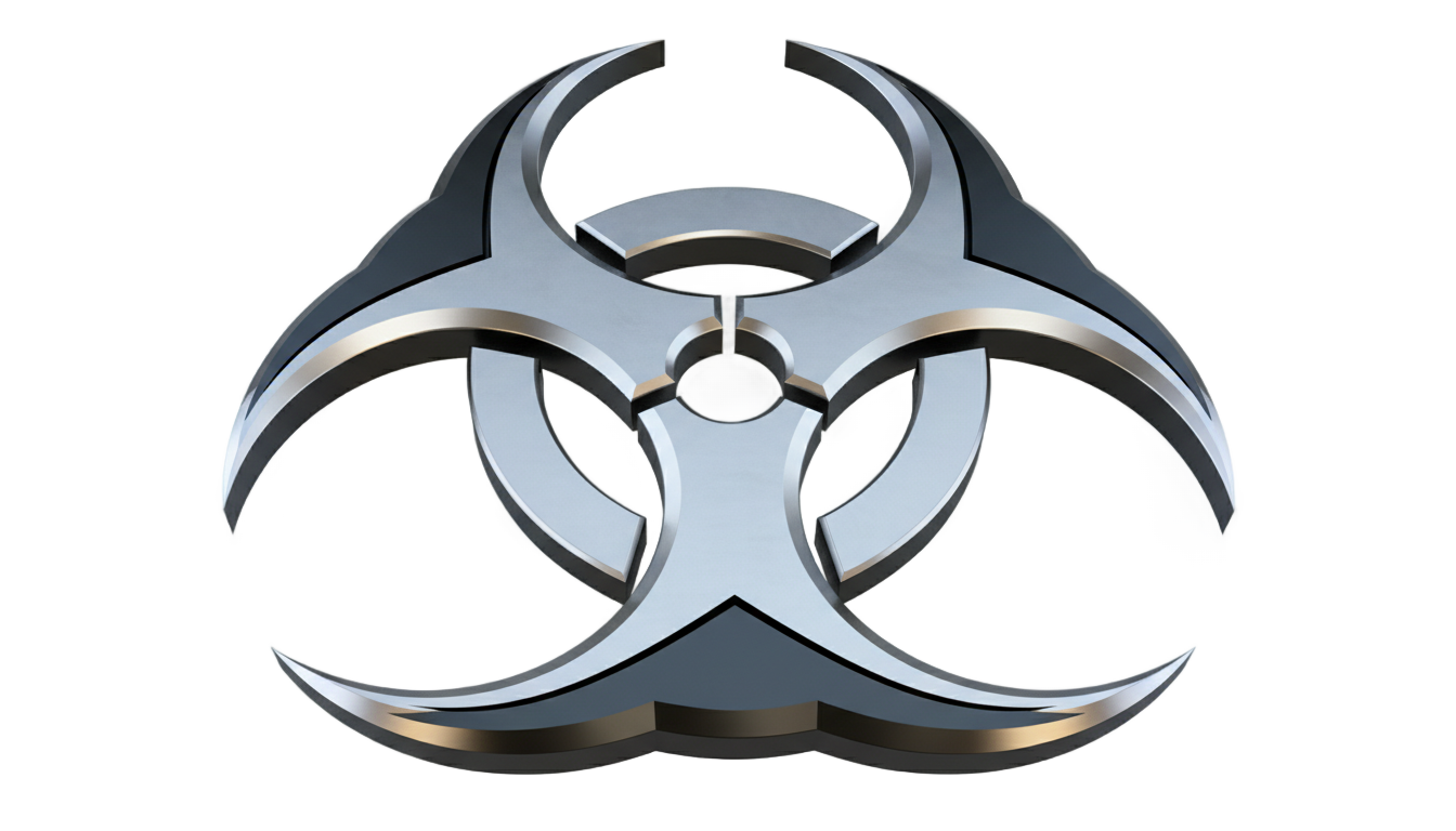 cool biohazard symbol png PNG transparent background