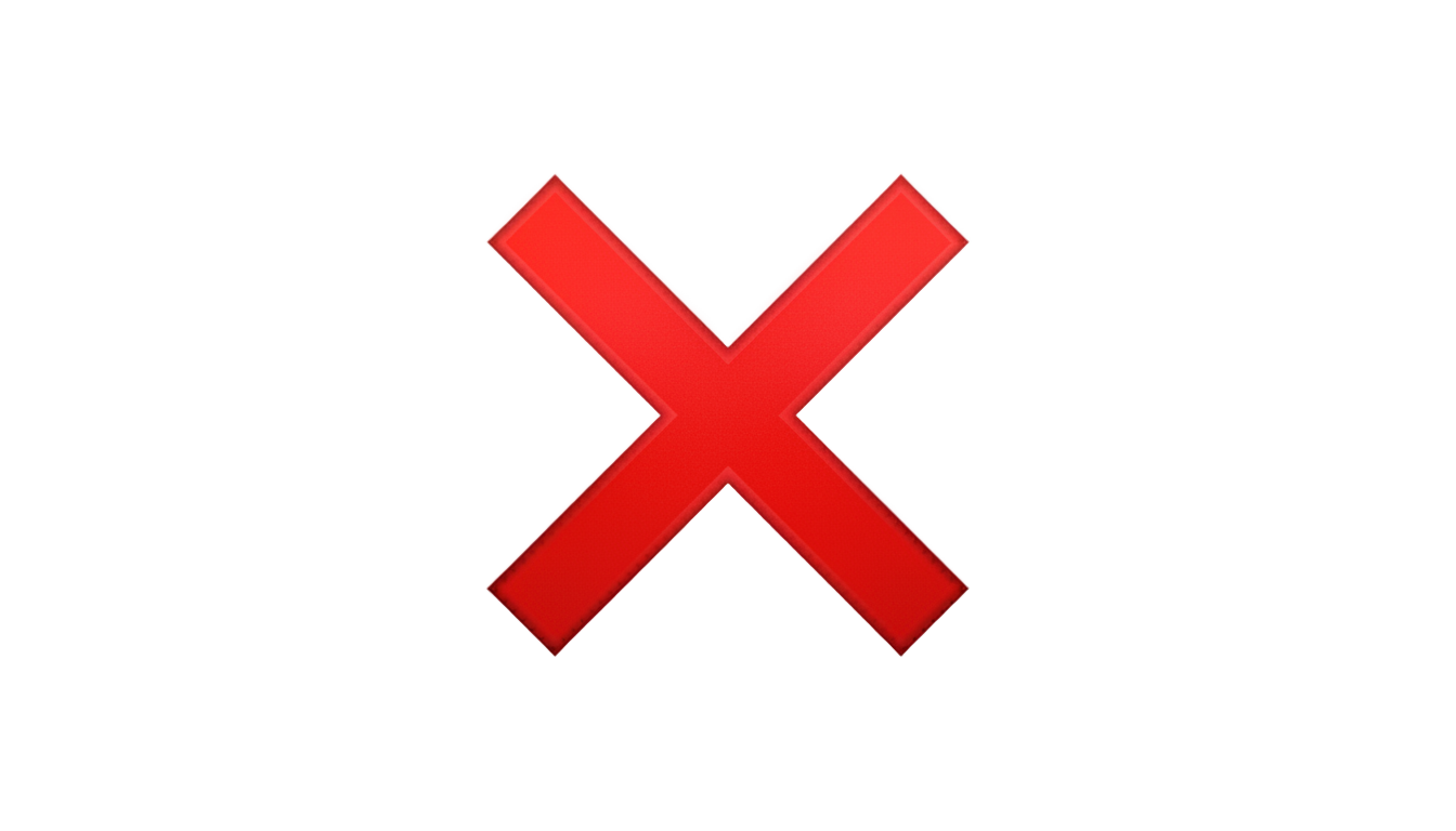 cross mark emoji png PNG transparent background