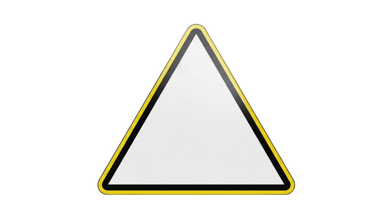 blank warning sign png PNG transparent background